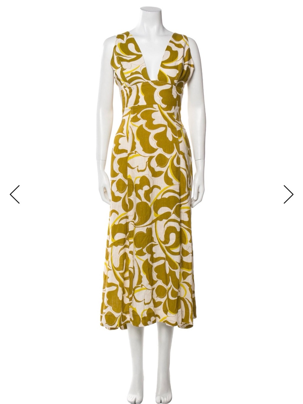 Nicolas Midi Dress linen dress